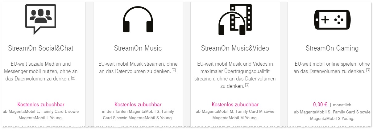 Telekom Stream On Optionen